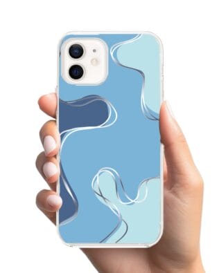 Etui do iPhone 12 Mini przeźroczyste, silikonowe Flexi, spokój oceanu