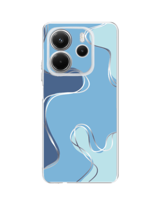Etui do Xiaomi Redmi Note 14 5G przeźroczyste, silikonowe Flexi, spokój oceanu
