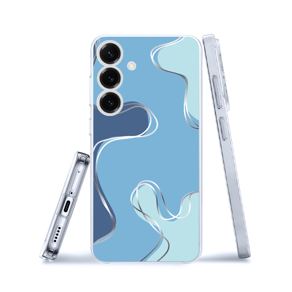 Etui do Samsung Galaxy S25 Plus przeźroczyste, silikonowe Flexi, spokój oceanu - obrazek 3