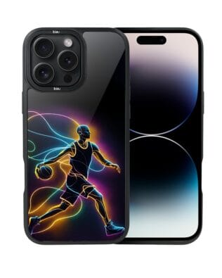 Etui do iPhone 14 Pro IBIZU DropGuard Matt z MagSafe, #ElectroMove, Duch koszykówki