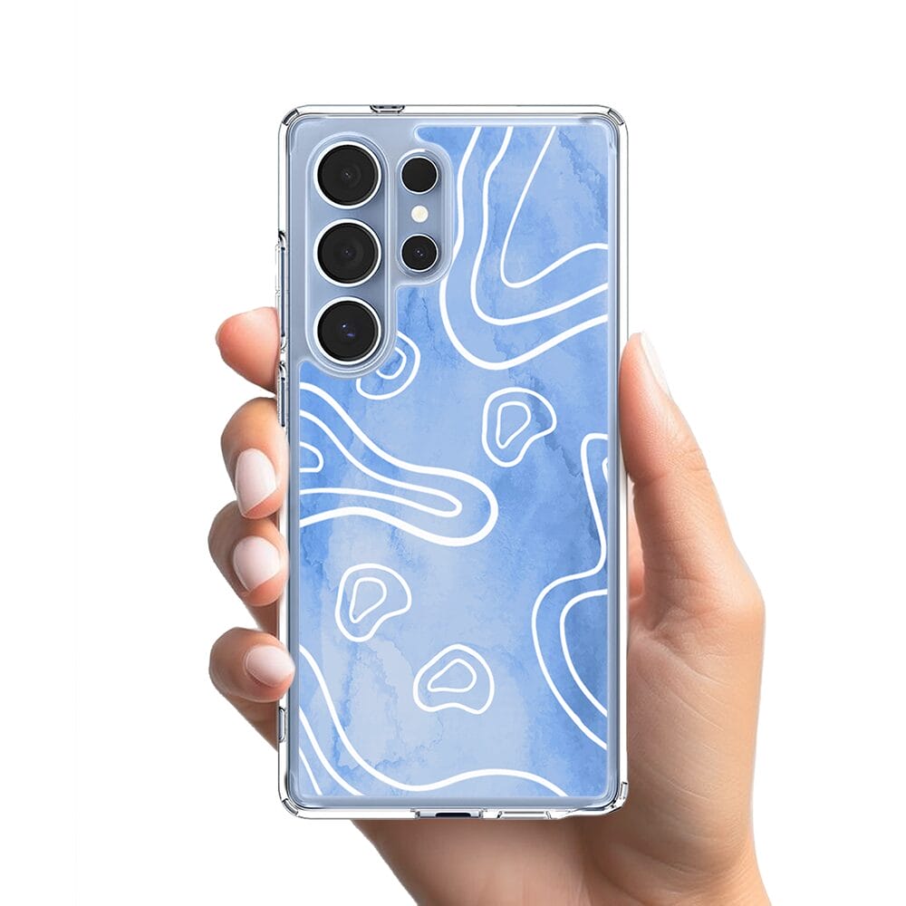 Etui do Samsung Galaxy S25 Ultra z MagSafe przeźroczyste, silikonowe Flexi, morski wzór - obrazek 2