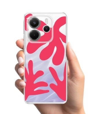 Etui do Xiaomi Redmi Note 14 4G przeźroczyste, silikonowe Flexi, rafa