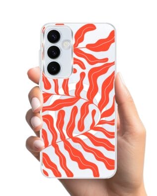 Etui do Samsung Galaxy A55 5G z MagSafe przeźroczyste, silikonowe Flexi, rafa koralowa