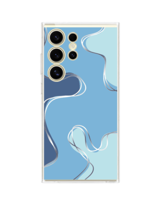 Etui do Samsung Galaxy S24 Ultra przeźroczyste, silikonowe Flexi, spokój oceanu