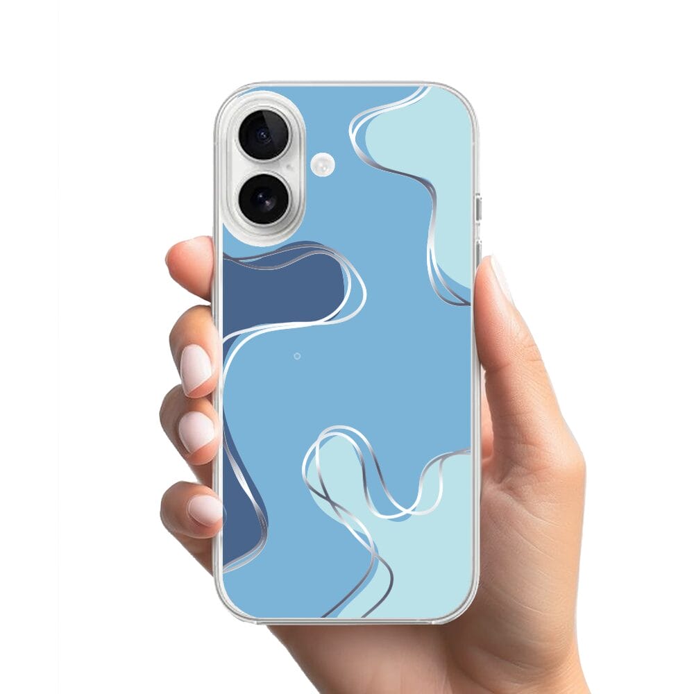Etui do iPhone 16 Plus przeźroczyste, silikonowe Flexi, spokój oceanu - obrazek 2