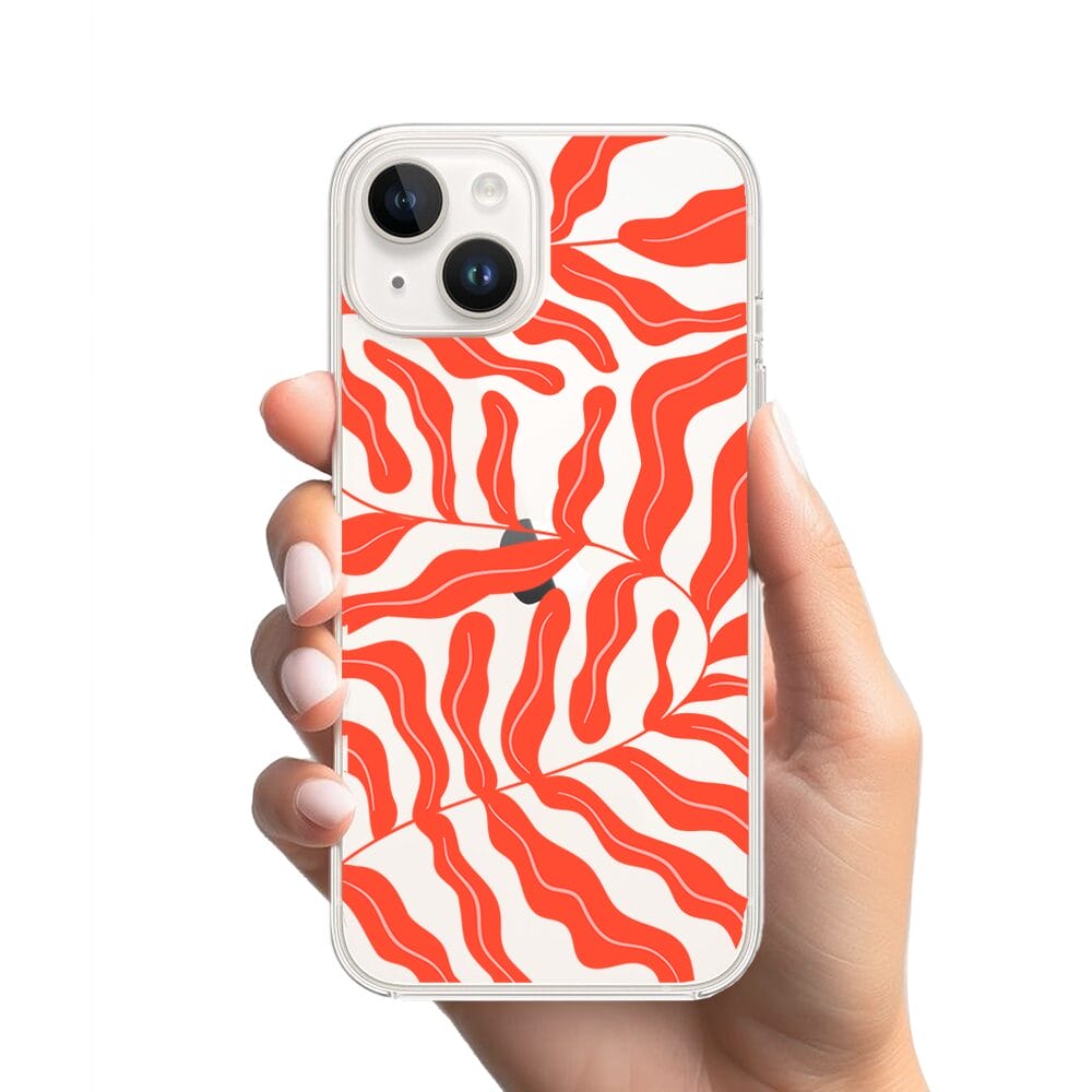 Etui do iPhone 13 Mini przeźroczyste, silikonowe Flexi, rafa koralowa - obrazek 2