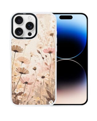Etui do iPhone 14 Pro Max IBIZU DropGuard Matt z MagSafe, Boho, Kwiatowa łąka