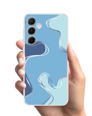 Etui do Samsung Galaxy A55 5G przeźroczyste, silikonowe Flexi, spokój oceanu