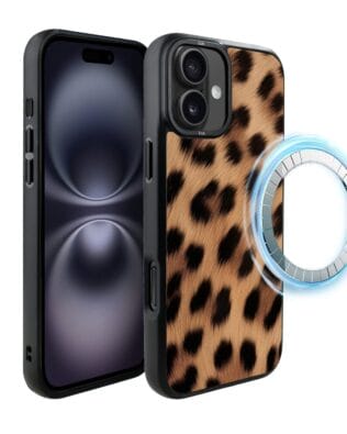 Etui do iPhone 16 Plus IBIZU DropGuard Matt z MagSafe, Zew Natury, Pantera