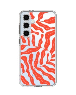 Etui do Samsung Galaxy S24 FE przeźroczyste, silikonowe Flexi, rafa koralowa