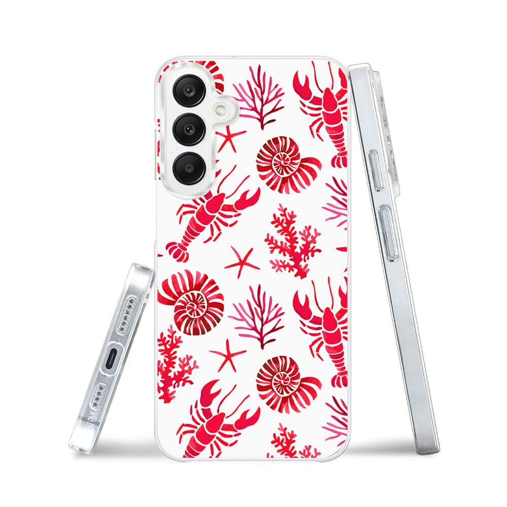 Etui do Samsung Galaxy A25 5G z MagSafe przeźroczyste, silikonowe Flexi, krab, muszle - obrazek 3