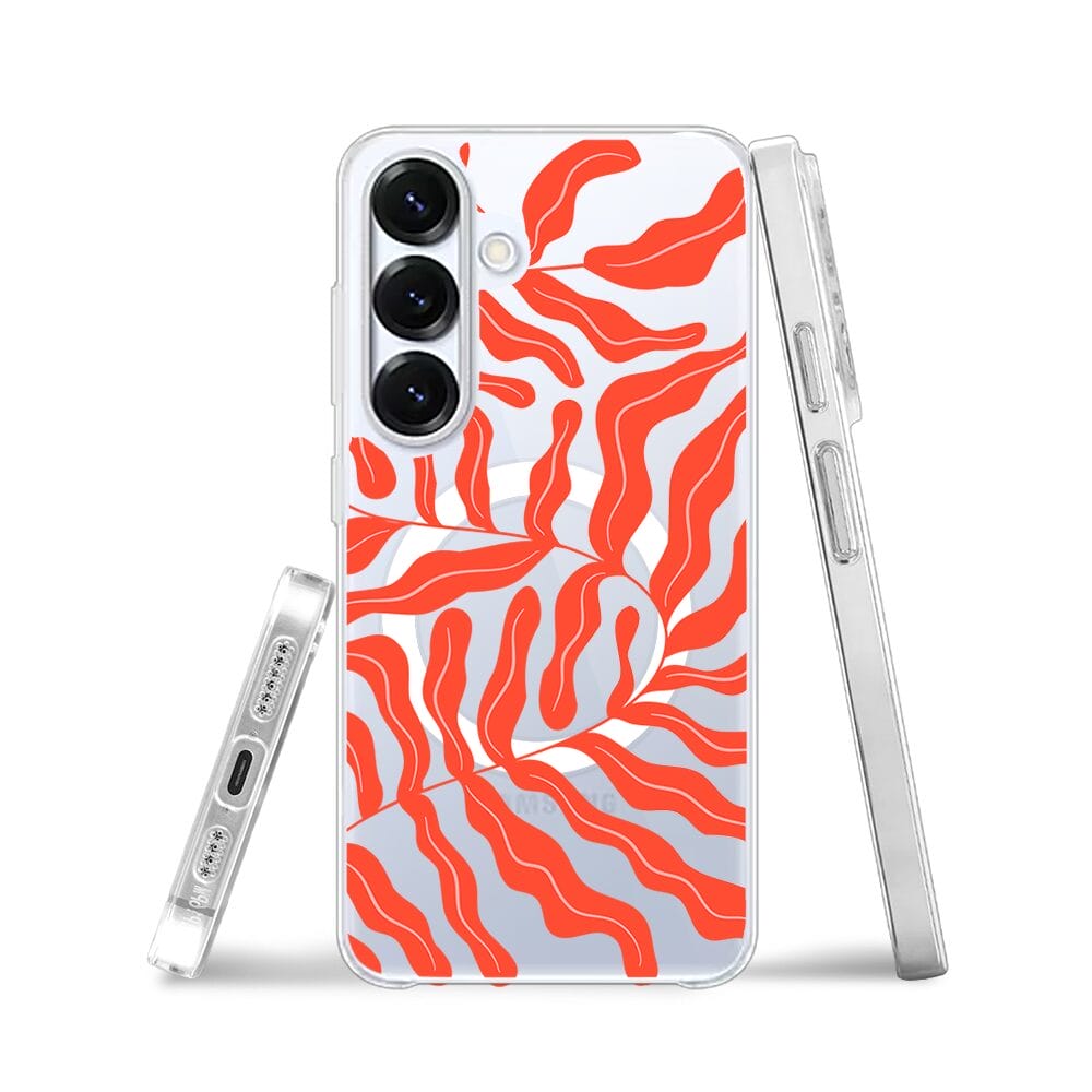 Etui do Samsung Galaxy S25 Plus z MagSafe przeźroczyste, silikonowe Flexi, rafa koralowa - obrazek 3