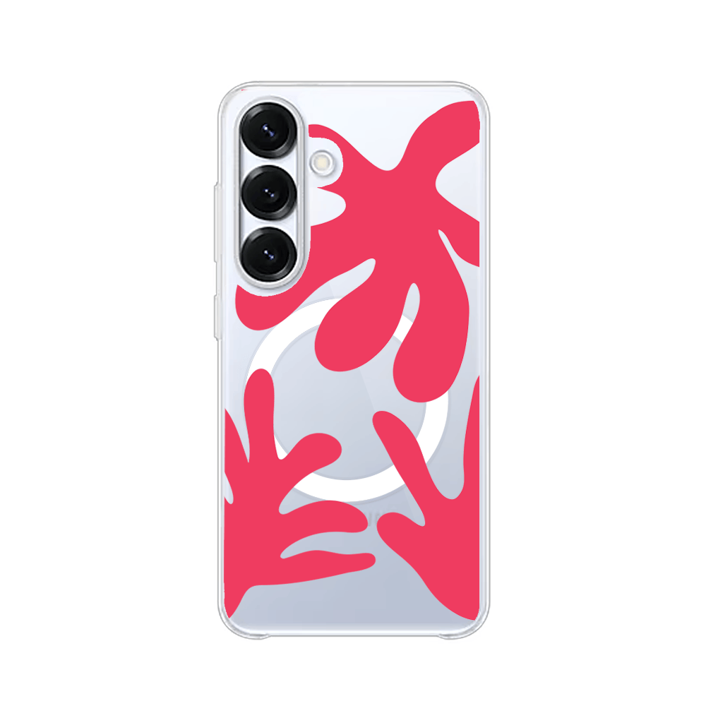 Etui do Samsung Galaxy S25 Plus z MagSafe przeźroczyste, silikonowe Flexi, rafa