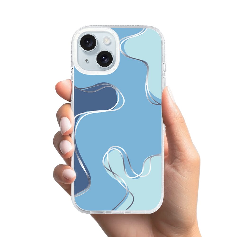 Etui do iPhone 15 z MagSafe przeźroczyste, silikonowe Flexi, spokój oceanu - obrazek 2