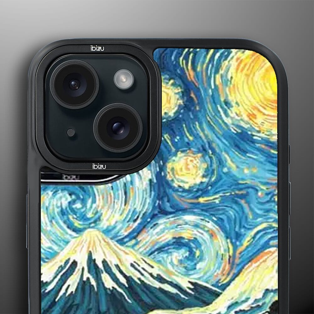 Etui do iPhone 15 Plus IBIZU DropGuard Matt z MagSafe, Van Gogh, gwieździsta noc - obrazek 5
