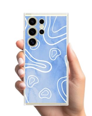 Etui do Samsung Galaxy S24 Ultra przeźroczyste, silikonowe Flexi, morski wzór