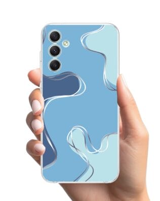 Etui do Samsung Galaxy A34 5G przeźroczyste, silikonowe Flexi, spokój oceanu