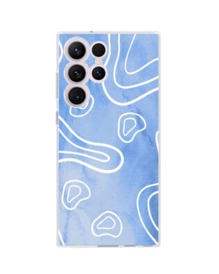 Etui do Samsung Galaxy S23 Ultra przeźroczyste, silikonowe Flexi, morski wzór