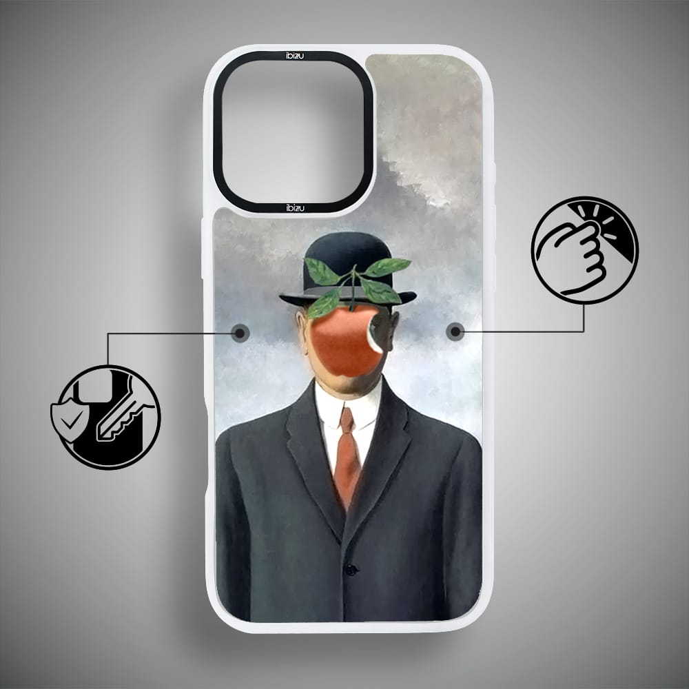Etui do iPhone 16 Pro IBIZU DropGuard Matt z MagSafe, Rene Magritte, syn człowieczy - obrazek 7