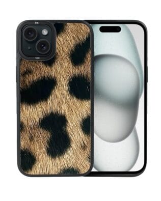 Etui do iPhone 15 Plus IBIZU DropGuard Matt z MagSafe, Zew Natury, Lampart