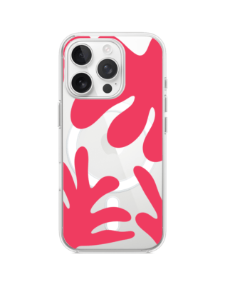 Etui do iPhone 15 Pro z MagSafe przeźroczyste, silikonowe Flexi, rafa