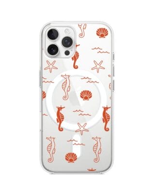 Etui do iPhone 12 Pro z MagSafe przeźroczyste, silikonowe Flexi, wakacyjne wzory