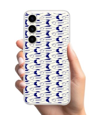 Etui do Samsung Galaxy S23 przeźroczyste, silikonowe Flexi, pływające rybki