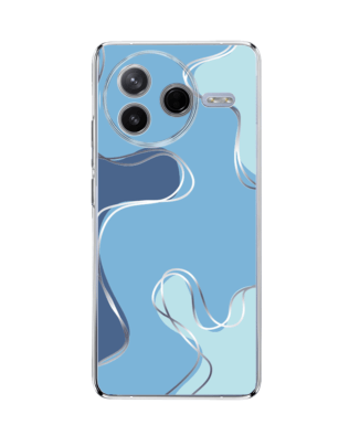 Etui do Xiaomi POCO F7 Pro przeźroczyste, silikonowe Flexi, spokój oceanu
