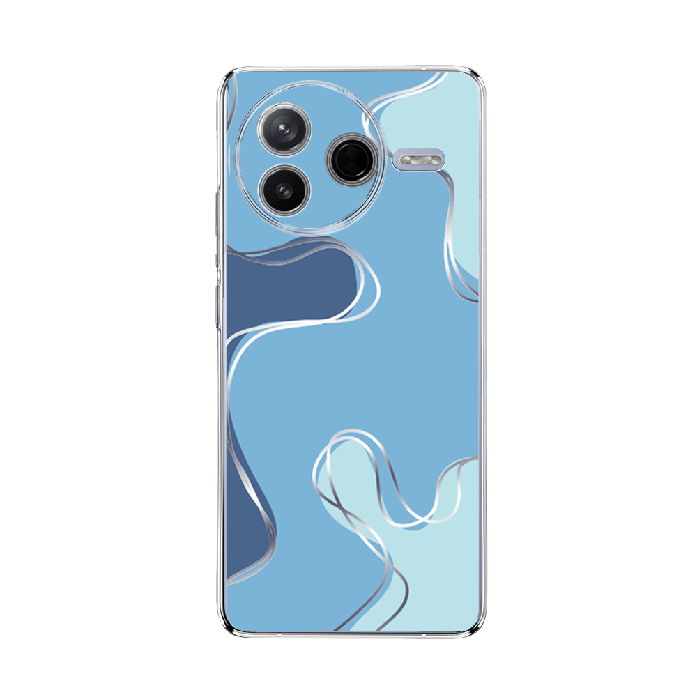 Etui do Xiaomi POCO F7 Pro przeźroczyste, silikonowe Flexi, spokój oceanu