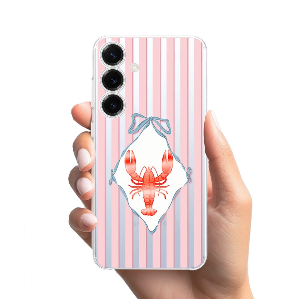 Etui do Samsung Galaxy S25 Plus przeźroczyste, silikonowe Flexi, Homar - obrazek 2