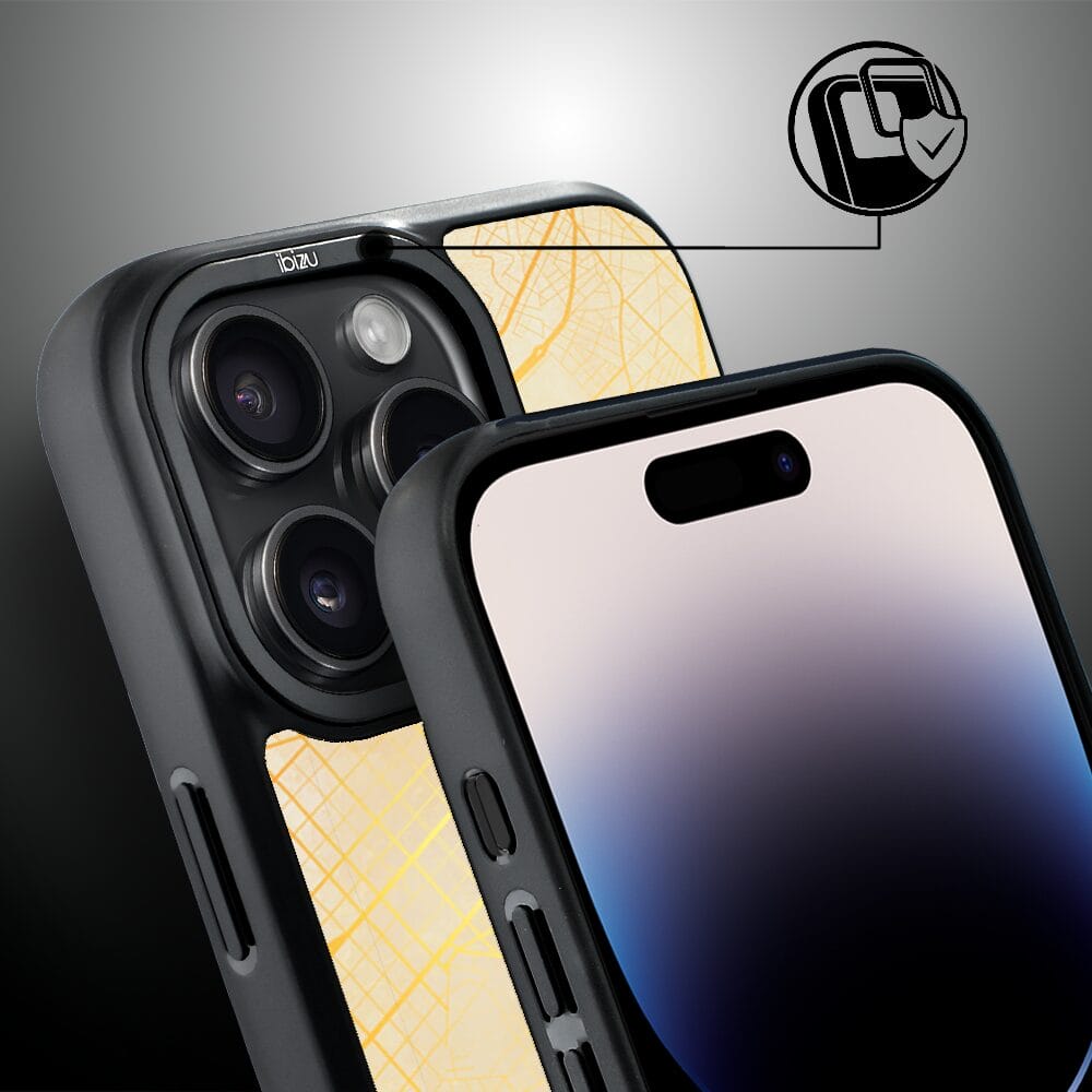 Etui do iPhone 14 Pro IBIZU DropGuard Matt z MagSafe, Mapy Świata, Barcelona - obrazek 3