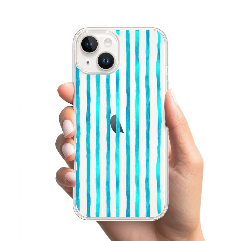 Etui do iPhone 13 Mini przeźroczyste, silikonowe Flexi, szept fal - obrazek 2