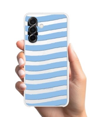 Etui do Samsung Galaxy A26 5G przeźroczyste, silikonowe Flexi, fale morskie