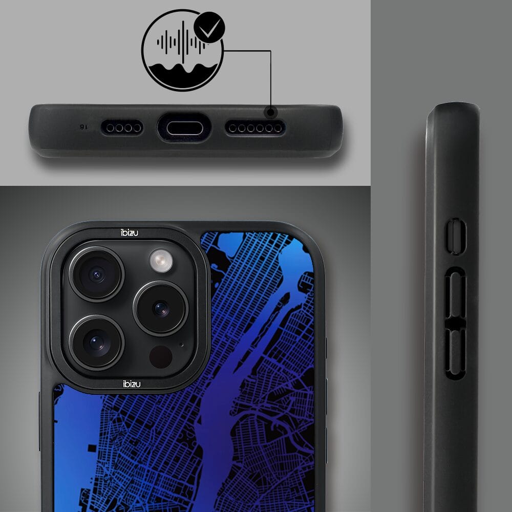 Etui do iPhone 14 Pro Max IBIZU DropGuard Matt z MagSafe, Mapy Świata, New York - obrazek 6