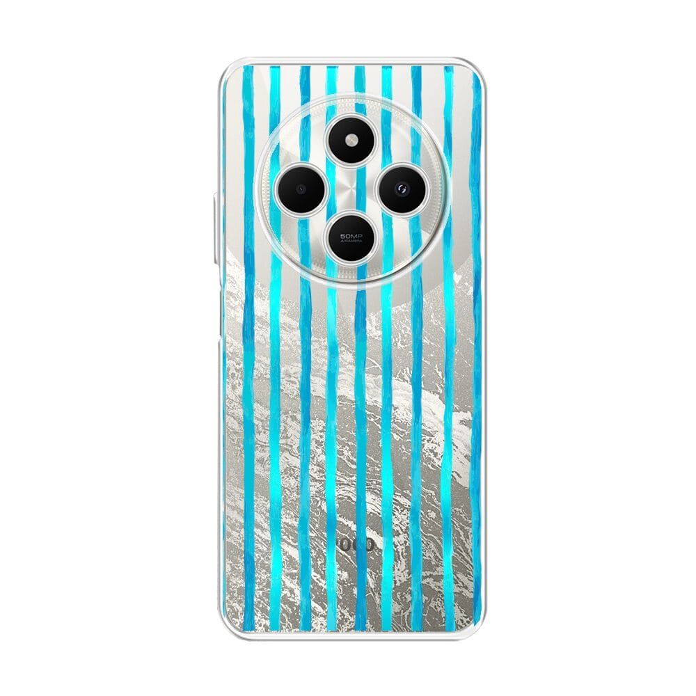 Etui do Xiaomi POCO C75 przeźroczyste, silikonowe Flexi, szept fal