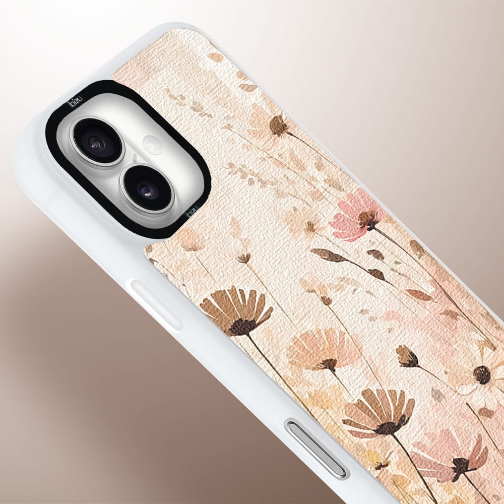 Etui do iPhone 16 IBIZU DropGuard Matt z MagSafe, Boho, Kwiatowa łąka - obrazek 4