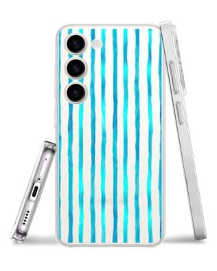 Etui do Samsung Galaxy S23 przeźroczyste, silikonowe Flexi, szept fal