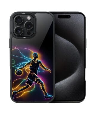 Etui do iPhone 15 Pro Max IBIZU DropGuard Matt z MagSafe, #ElectroMove, Duch koszykówki