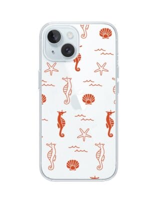 Etui do iPhone 15 Plus przeźroczyste, silikonowe Flexi, wakacyjne wzory