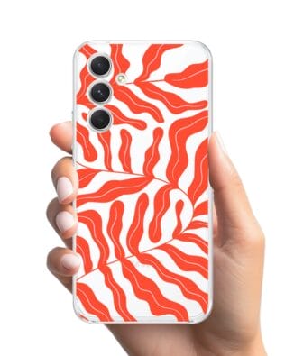 Etui do Samsung Galaxy A54 5G przeźroczyste, silikonowe Flexi, rafa koralowa