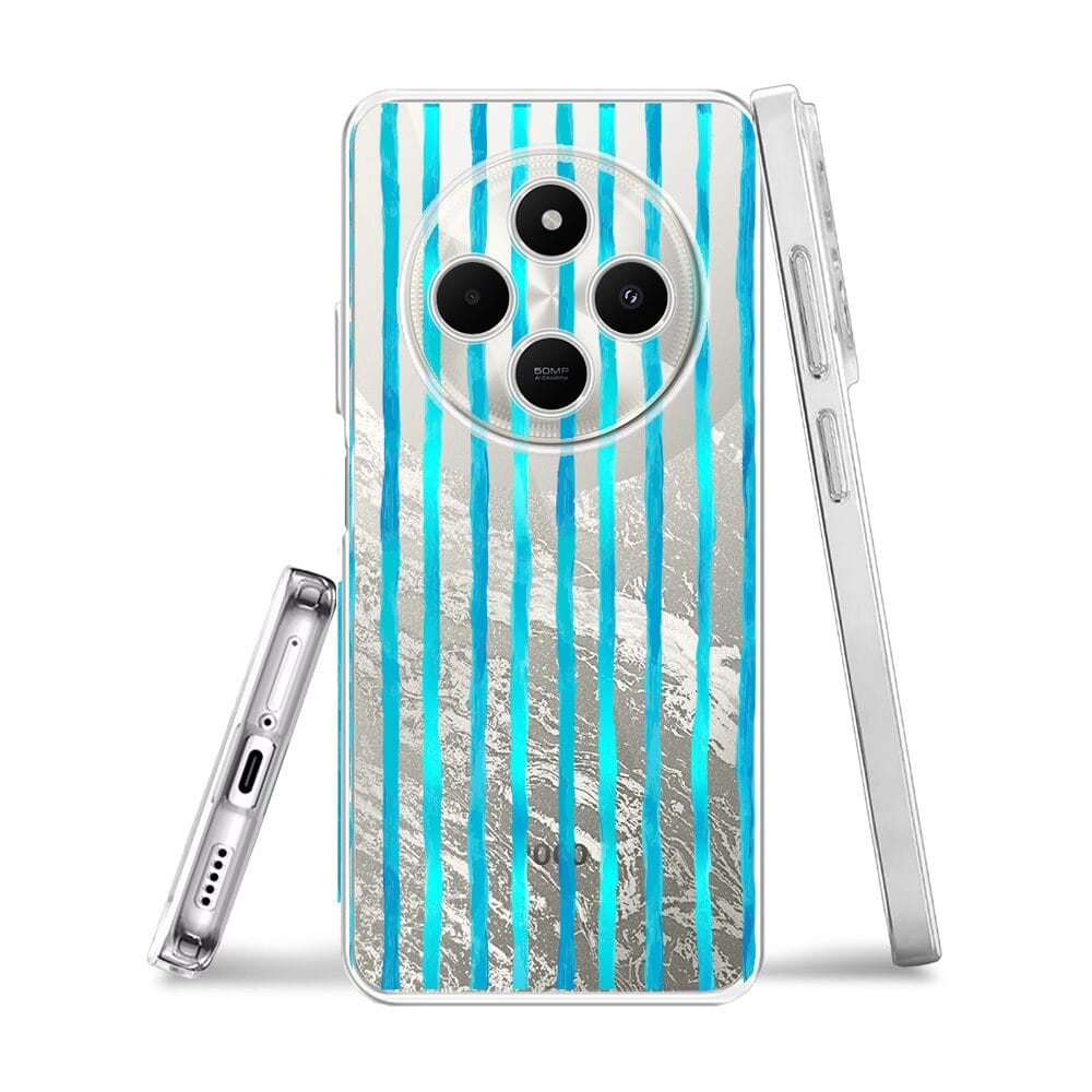 Etui do Xiaomi POCO C75 przeźroczyste, silikonowe Flexi, szept fal - obrazek 3