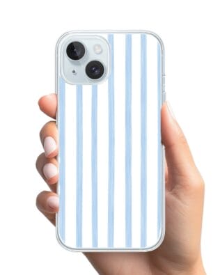 Etui do iPhone 15 Plus przeźroczyste, silikonowe Flexi, wakacje w Grecji