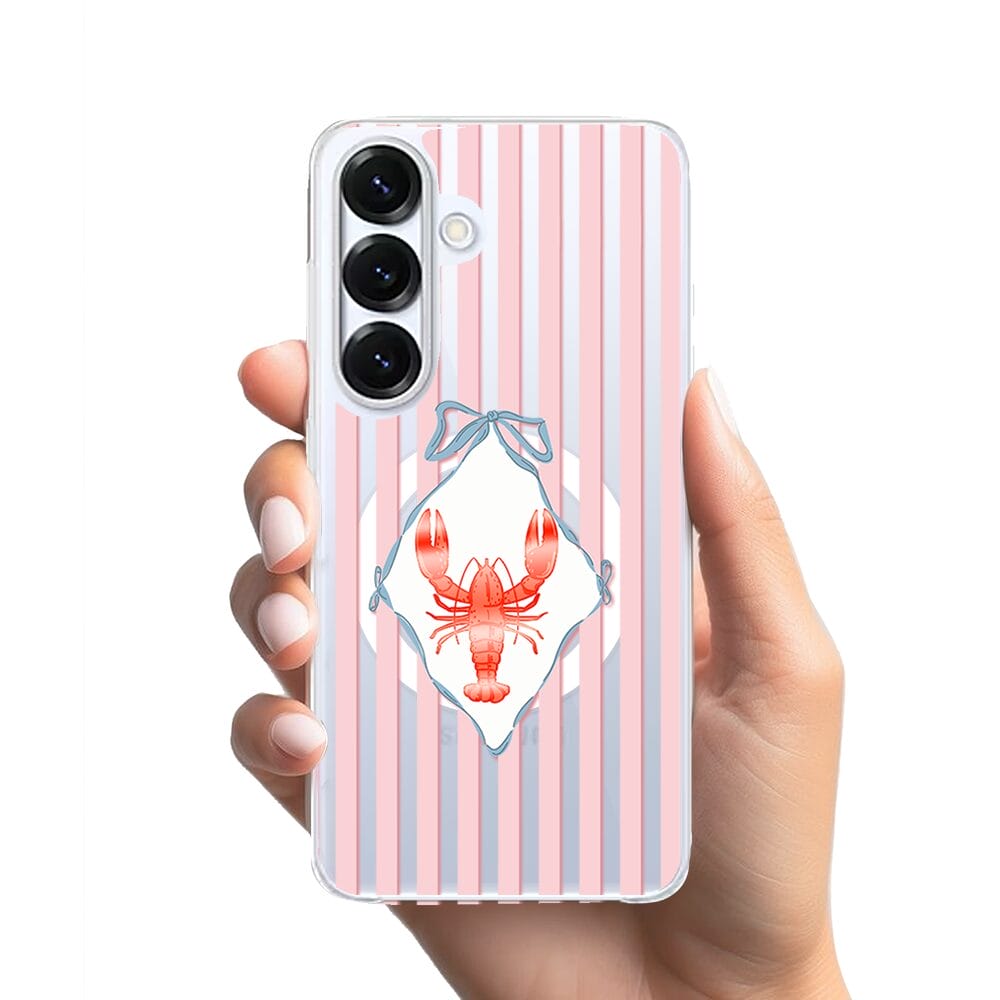 Etui do Samsung Galaxy S25 Plus z MagSafe przeźroczyste, silikonowe Flexi, Homar - obrazek 2