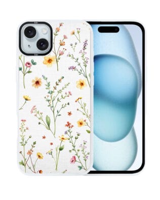 Etui do iPhone 15 IBIZU DropGuard Matt z MagSafe, Pastel Bloom, Letni bukiet