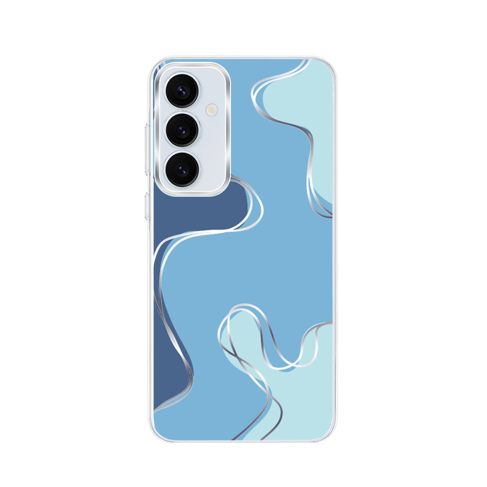 Etui do Samsung Galaxy A55 5G z MagSafe przeźroczyste, silikonowe Flexi, spokój oceanu