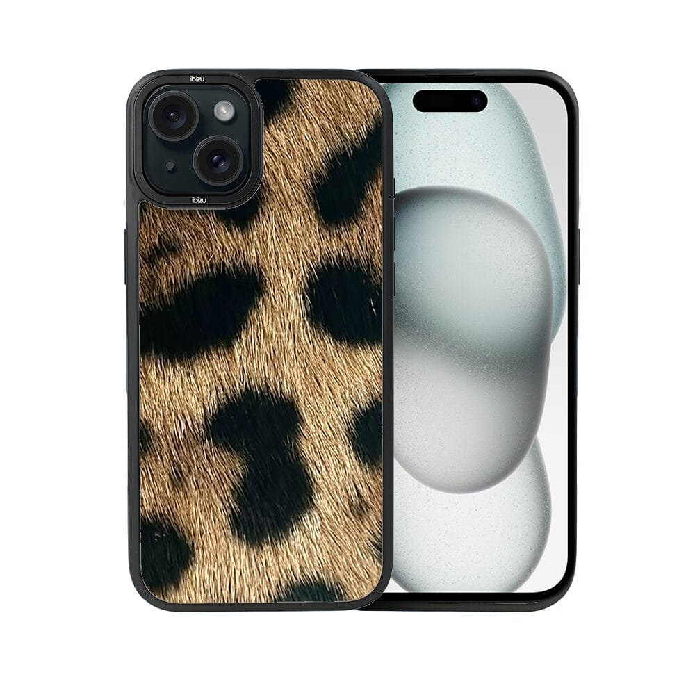 Etui do iPhone 15 IBIZU DropGuard Matt z MagSafe, Zew Natury, Lampart - obrazek 2