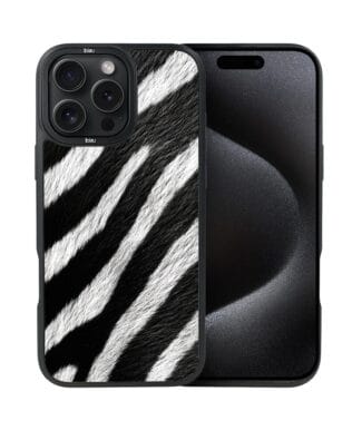 Etui do iPhone 15 Pro Max IBIZU DropGuard Matt z MagSafe, Zew Natury, Zebra