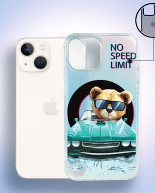 Etui do iPhone 13 IBIZU California Sunset, zmieniające kolor, Blue Car, niebieski samochód