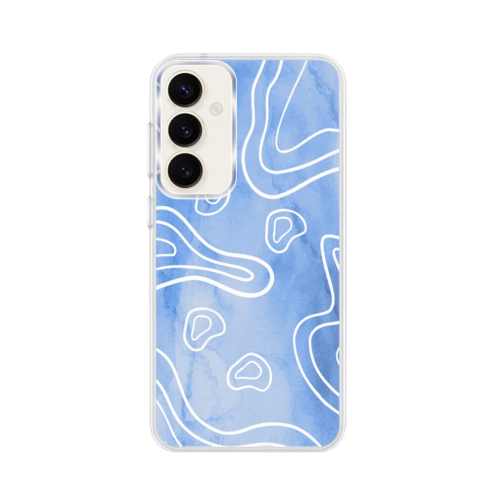 Etui do Samsung Galaxy S23 FE 5G z MagSafe przeźroczyste, silikonowe Flexi, morski wzór