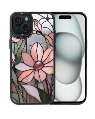 Etui do iPhone 15 Plus IBIZU DropGuard Matt z MagSafe, Barwy Szkła, Różowa magnolia